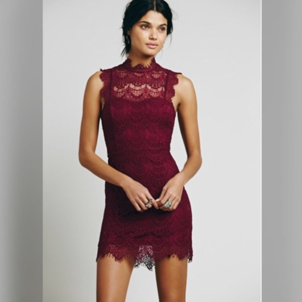 Free People Intimately Magenta Daydream Slip Dress